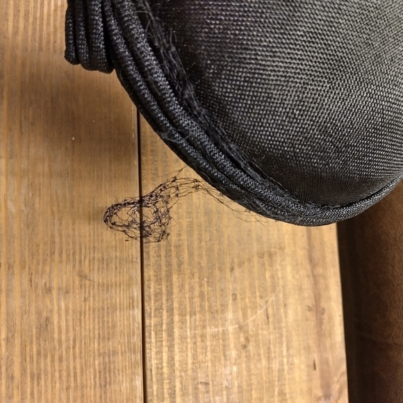 Women's Vintage Black Pill Box Hat with Sparkly Rhinstones - Picture 9 of 9